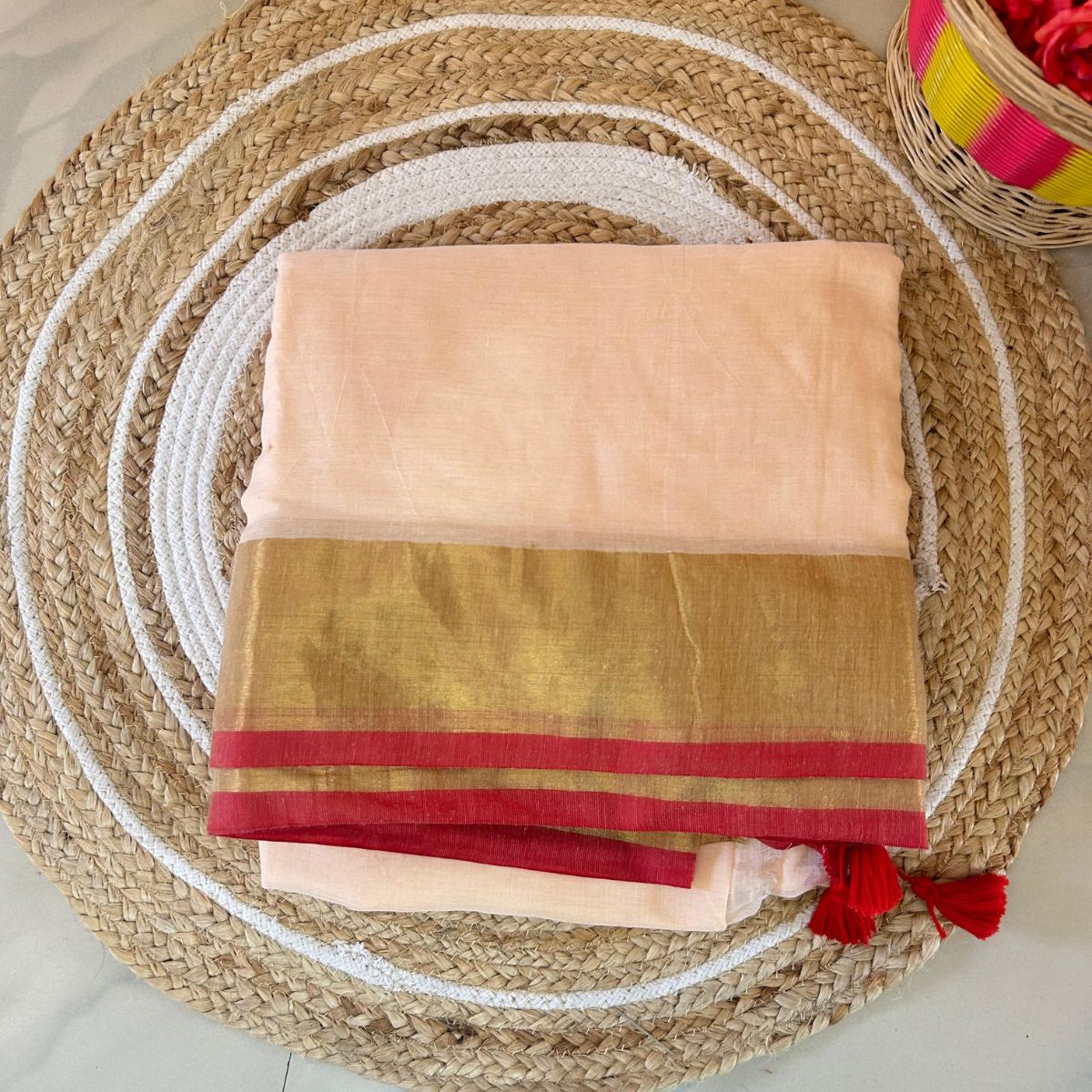 TMR27 - Vishu Special Mul Cotton Saree