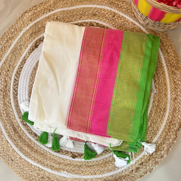 TMR29- Vishu Special Mul Cotton Sarees