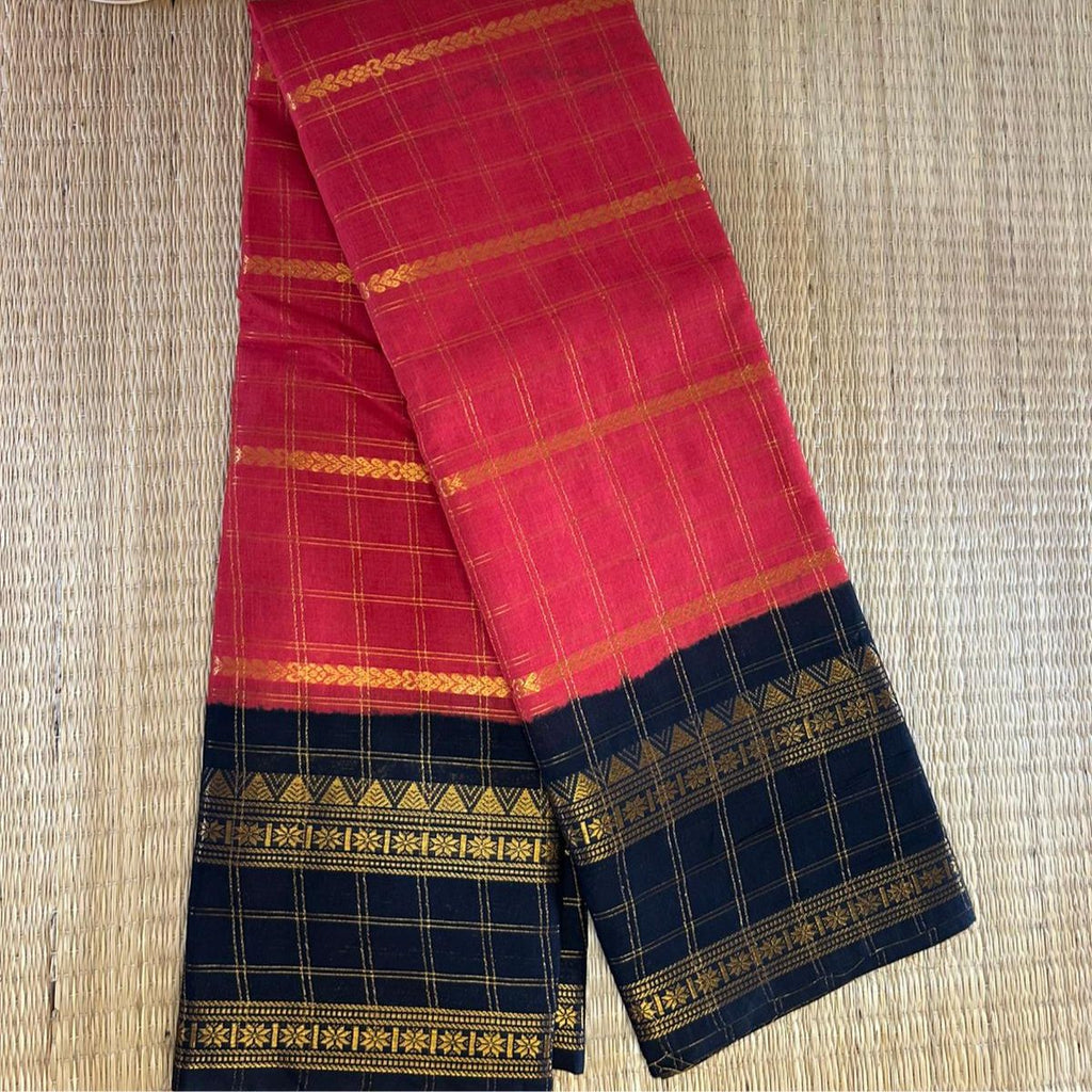 TMR04- Sungudi Cotton Saree