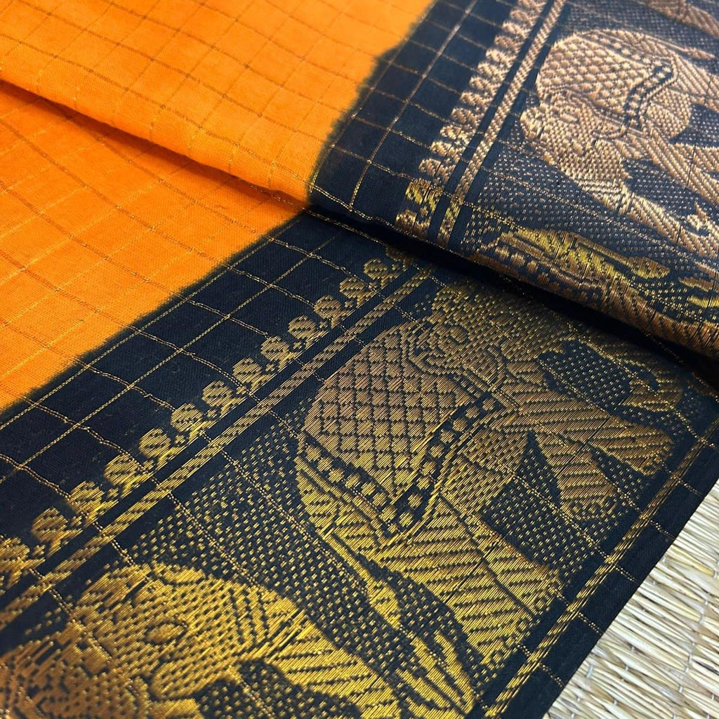 TMR30- Madurai Sungudi Saree Zari Kattam