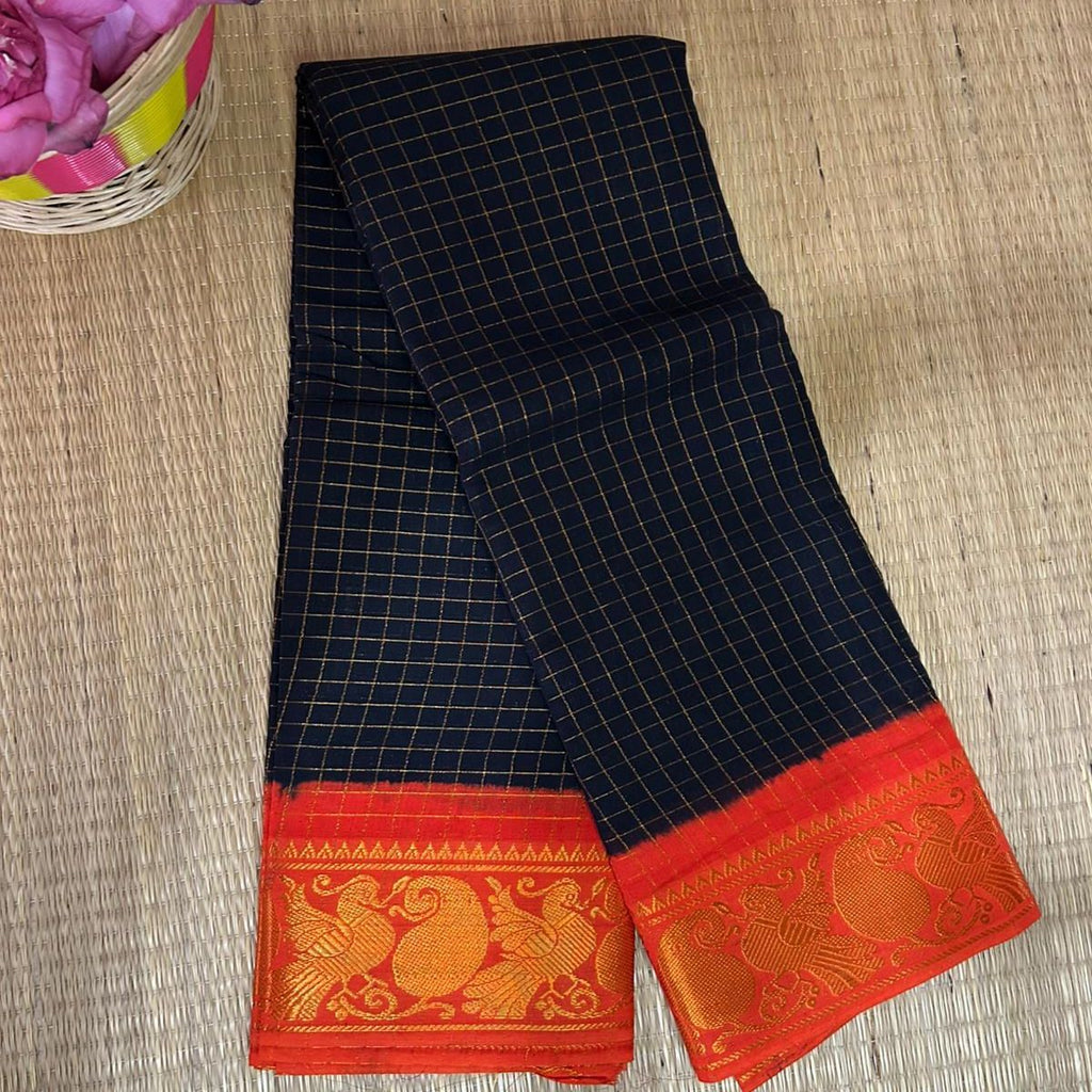 TMR33- Madurai Sungudi Saree Zari Kattam