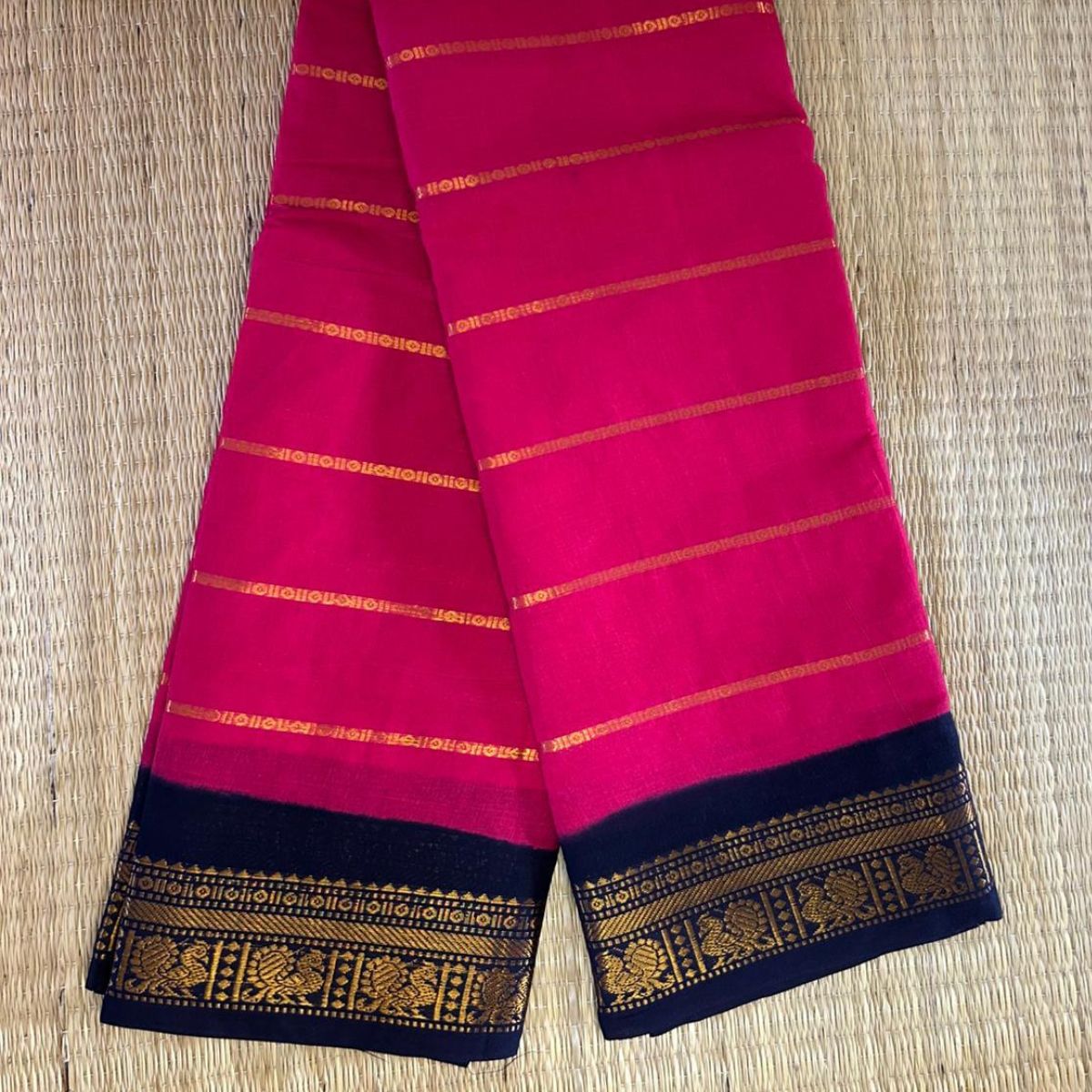 TMR34- Velthari Sungudi Cotton Saree -Alice Christy Inspired