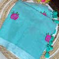 TMR35- Rose Khadi Saree